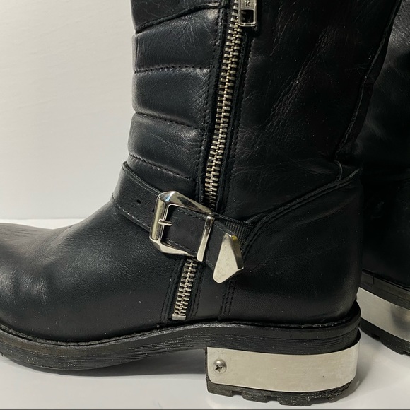 Leather Moto Boots - Picture 6 of 10